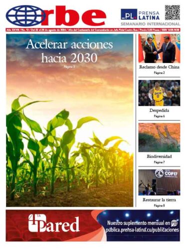 ORBE Año X X VIII / No. 13 / Del 22 al 28 de agosto de 2026